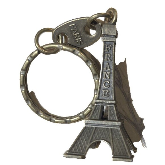 Eiffel Tower Keychain Key Ring Chain Fob Hangtag Charm Travel Paris Keyring New‎ - Picture 1 of 4